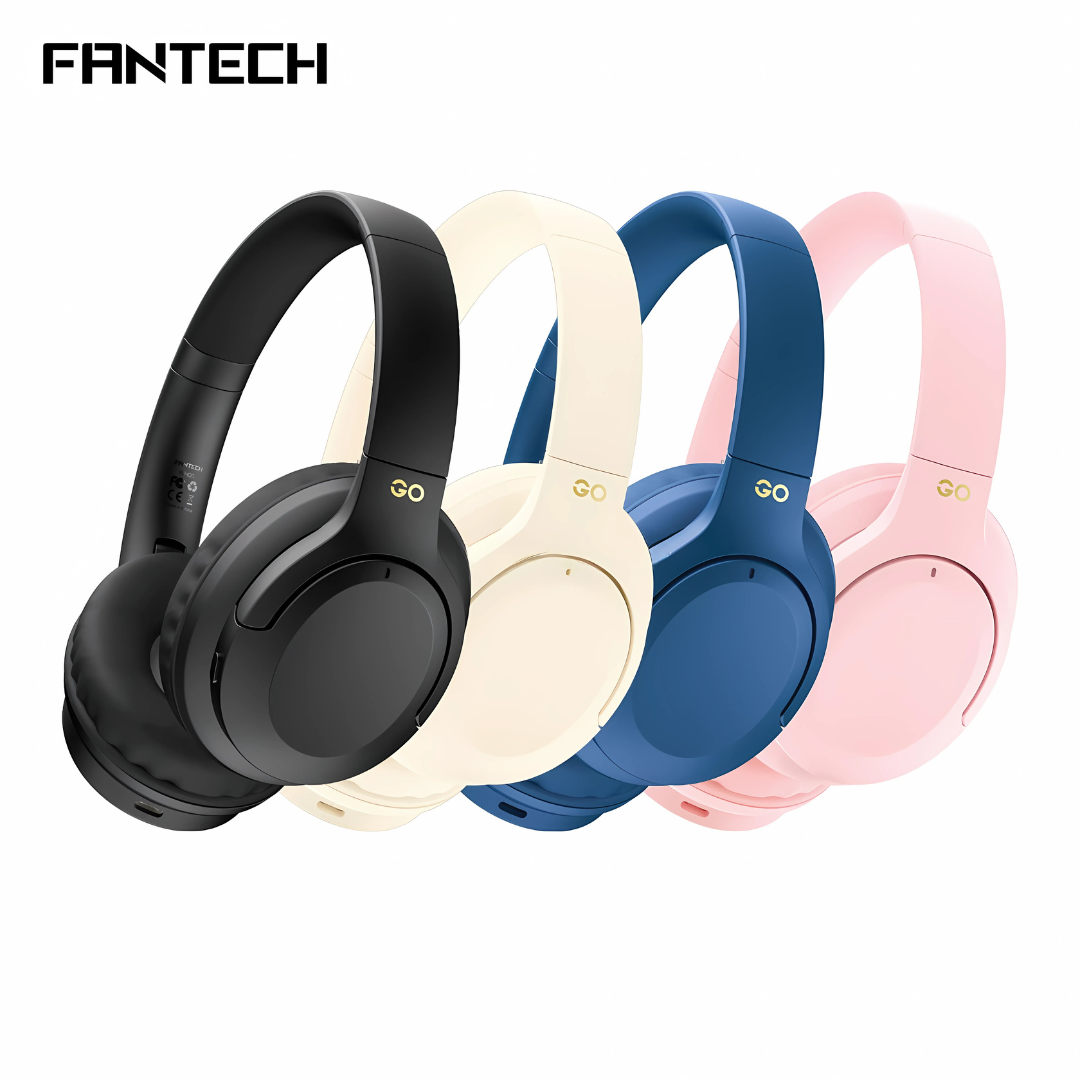 Fantech GO Tune WH03 wireless headphones, multiple colors.
 Fantech GO Tune WH03 wireless headphones, multiple colors.